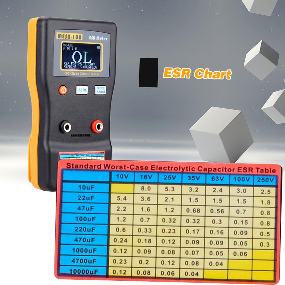 Weytoll MESR-100 V2 tester ESR condensatori 100 kHz clip SMD