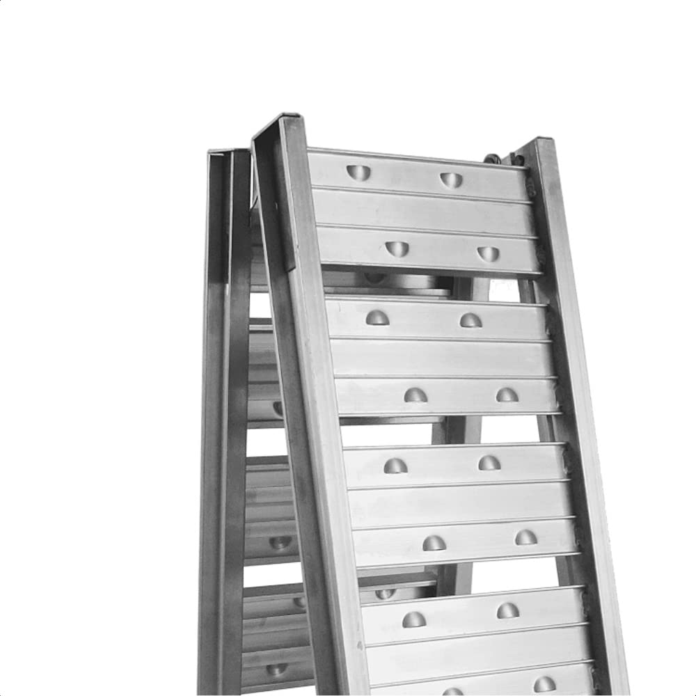 Wiltec rampe carico pieghevoli alluminio 182cm 400kg