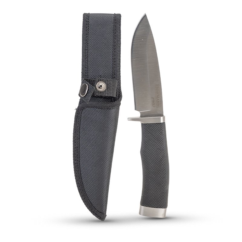 Bormann coltello multifunzione nero 220mm con fodero nylon