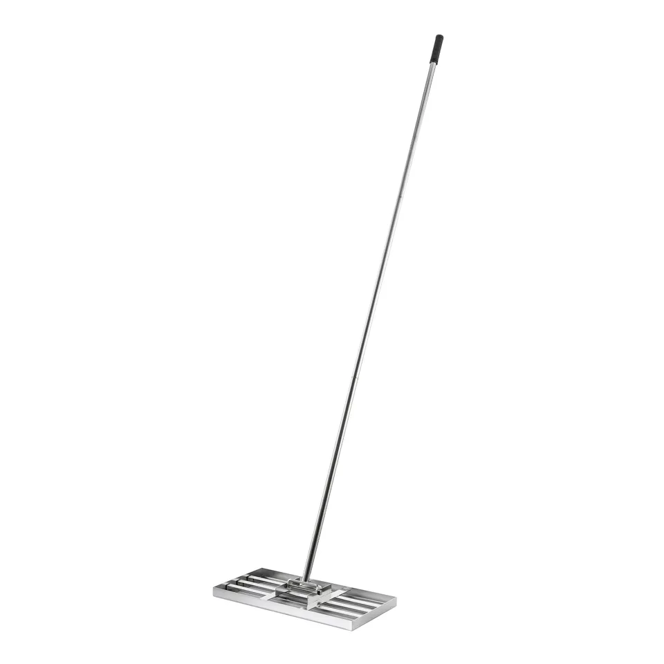 Wiltec Rastrello Livellante M 25x75 cm in Acciaio Inox