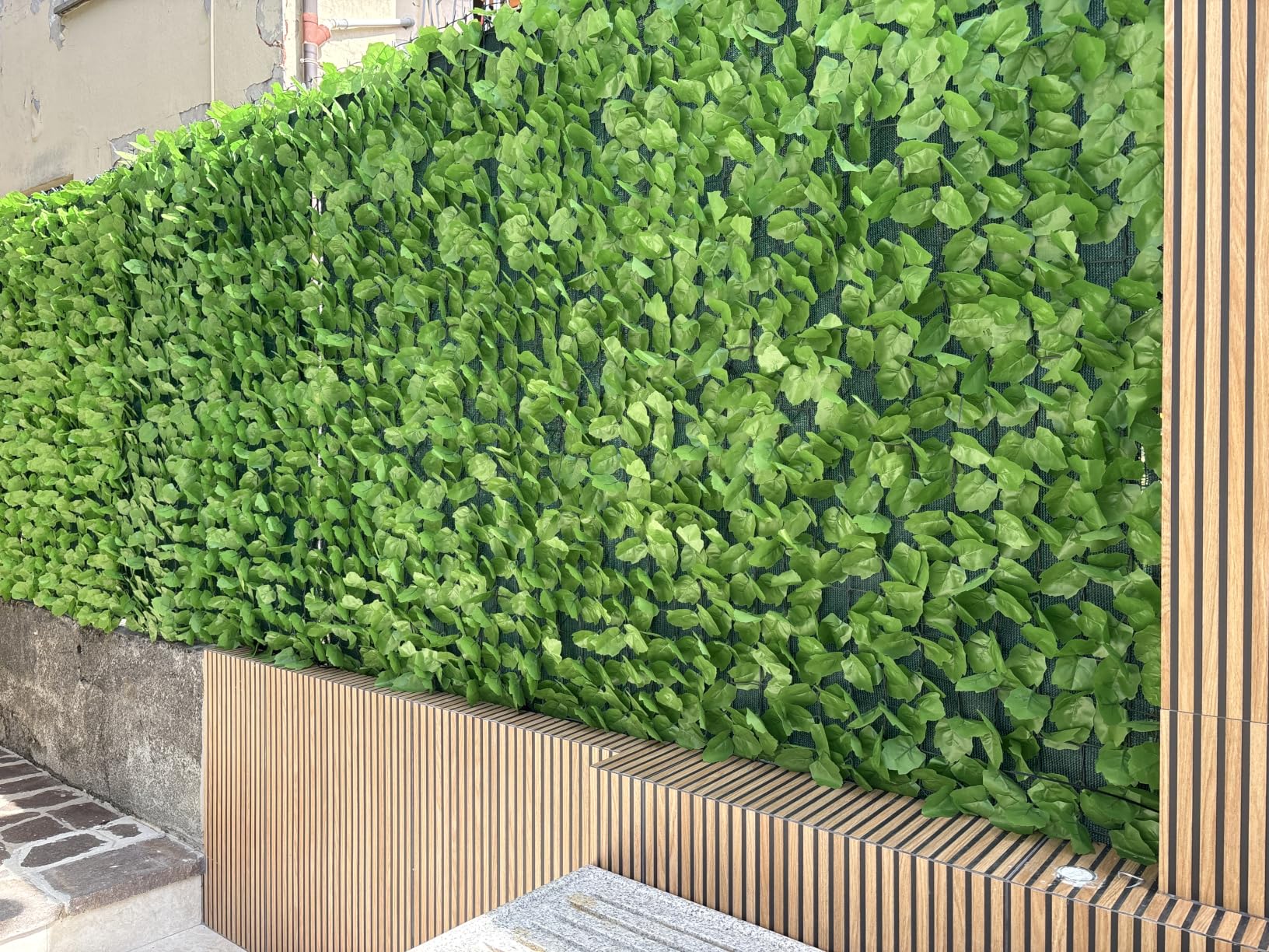 Wiltec Siepe artificiale edera 300x150 cm frangivista