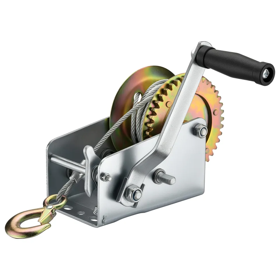Wiltec Verricello manuale 1100 kg fune 8 m 2 velocità