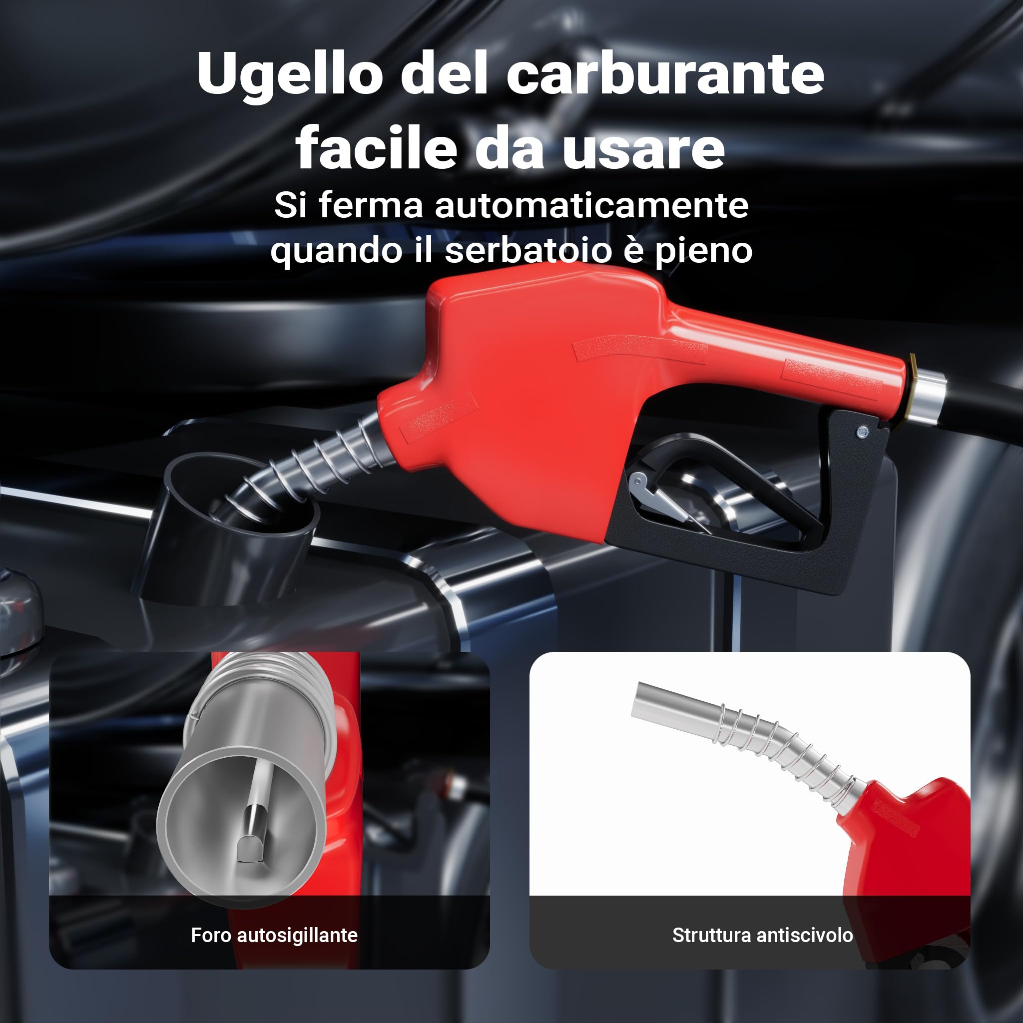 Wiltec Serbatoio Gasolio 180 l con Pompa 12V Serbatoio 40 l/min
