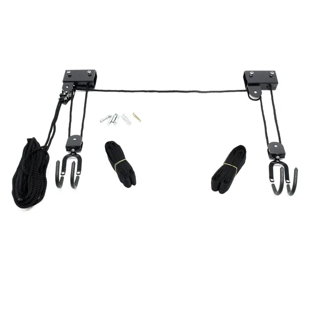 Wiltec Sollevatore soffitto bici kayak 45 kg carrucola