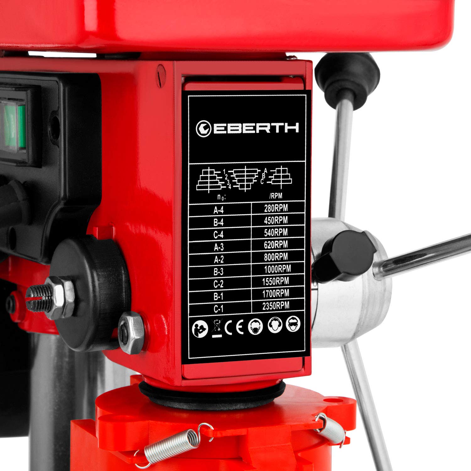 Eberth TC3-E550 Trapano a Colonna da Banco 550W 9 Velocità