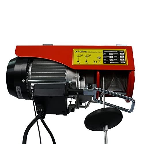 Wiltec Argano Elettrico 480W 100/200 kg Fune 12 m