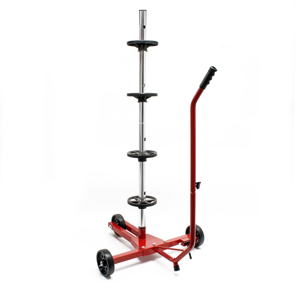 Wiltec Carrello Porta Gomme 100 kg 4 Ruote 225 mm mobile