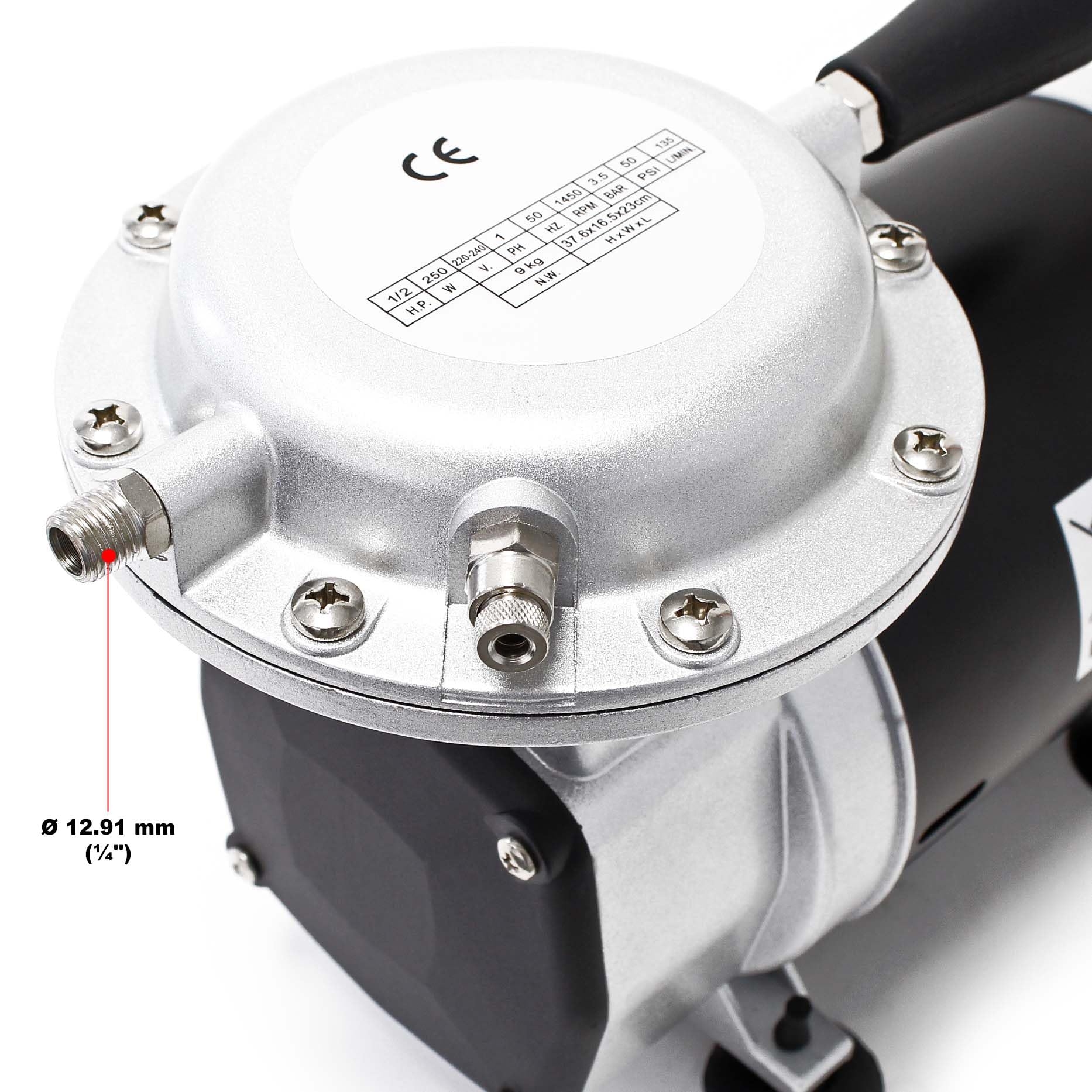 Wiltec AS29 Pompa per Vuoto a membrana oil free 135 l/min