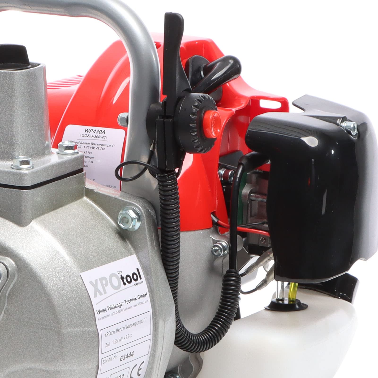 XPOtool Motopompa Benzina 8000 l/h 2 Tempi 1" 1,4 kW