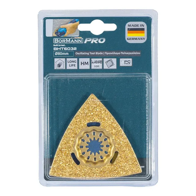 Bormann Pro Raspa Triangolare Carburo 80mm Starlock