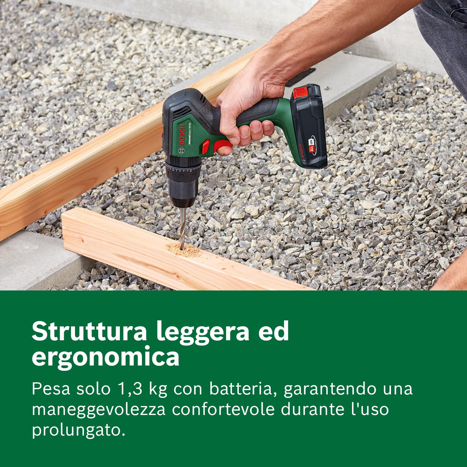 Bosch UniversalImpact 18V-60 Trapano Batteria 2,0Ah Valigetta