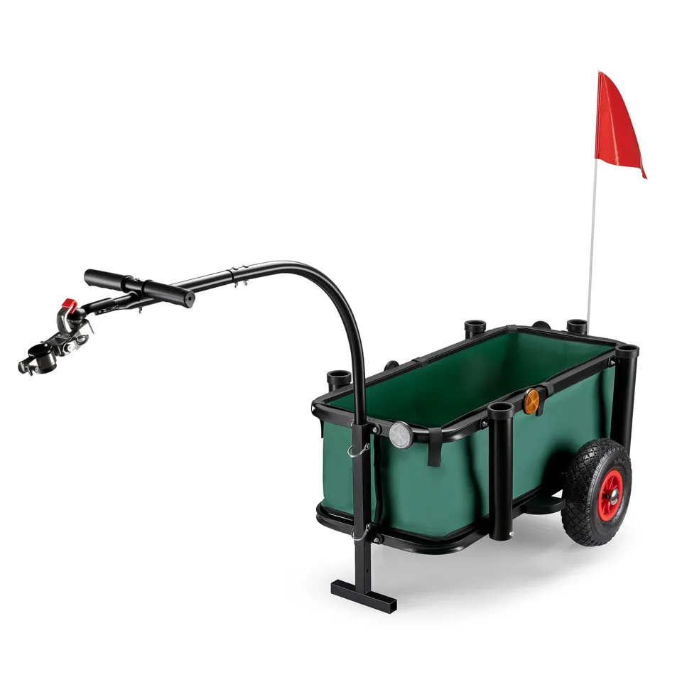 Wiltec Carrello da Pesca 50 kg 60 Litri con Ruote Pneumatiche