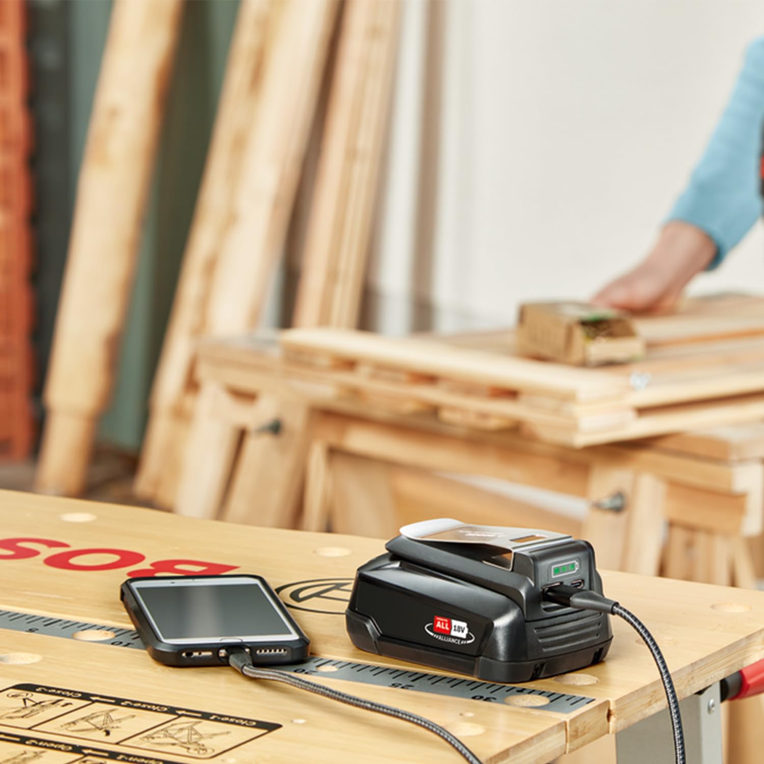 Bosch UniversalUSB 18V-45 adattatore USB per batterie 18V