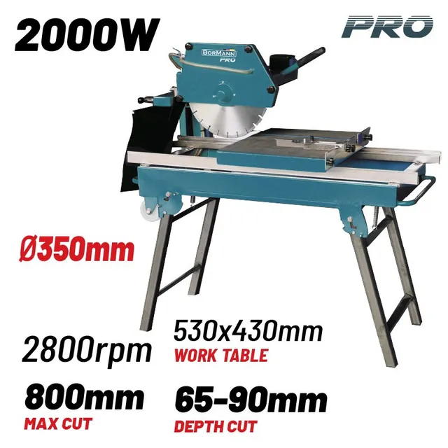 Bormann Pro Tagliapiastrelle Acqua Φ800mm motore potente