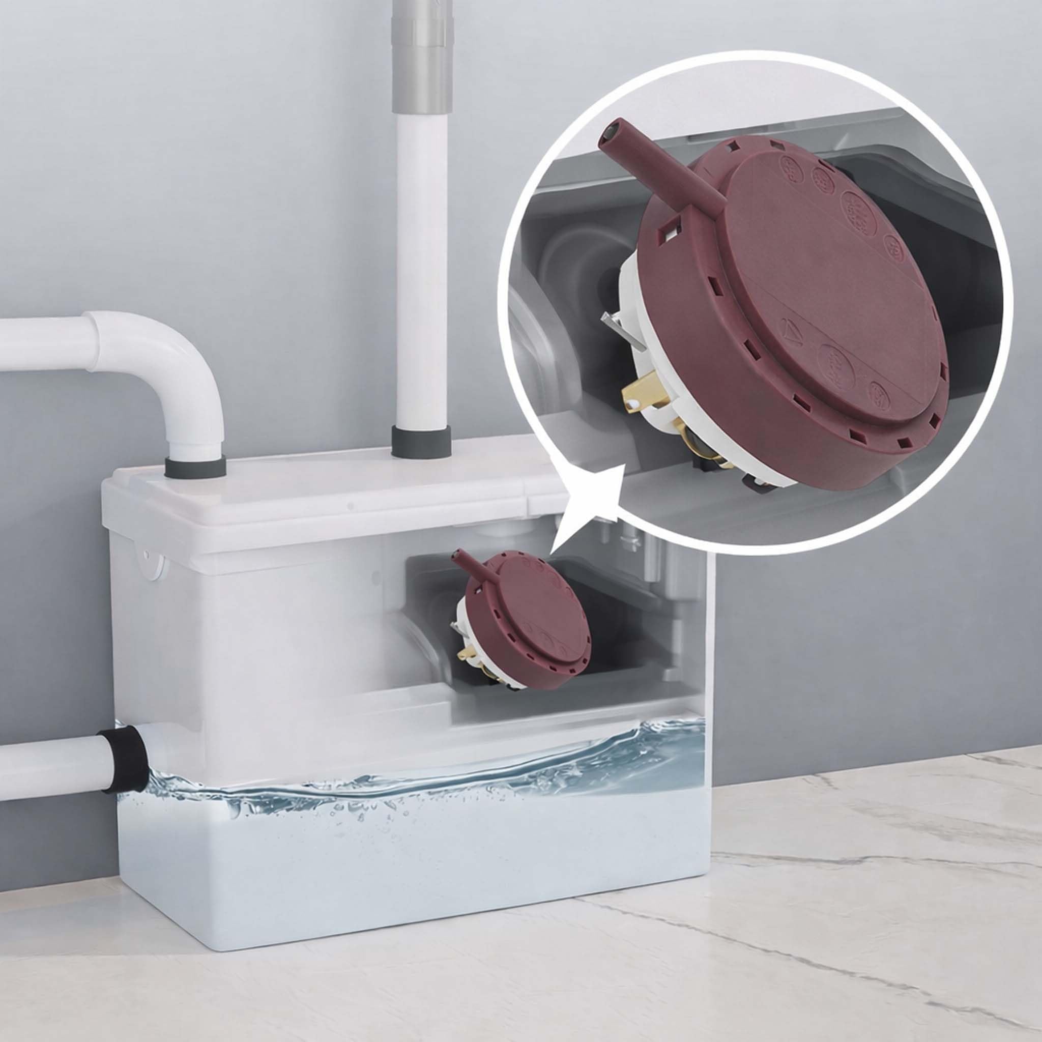 Wiltec 3/1 interruttore a pressione stazione sollevamento 600W