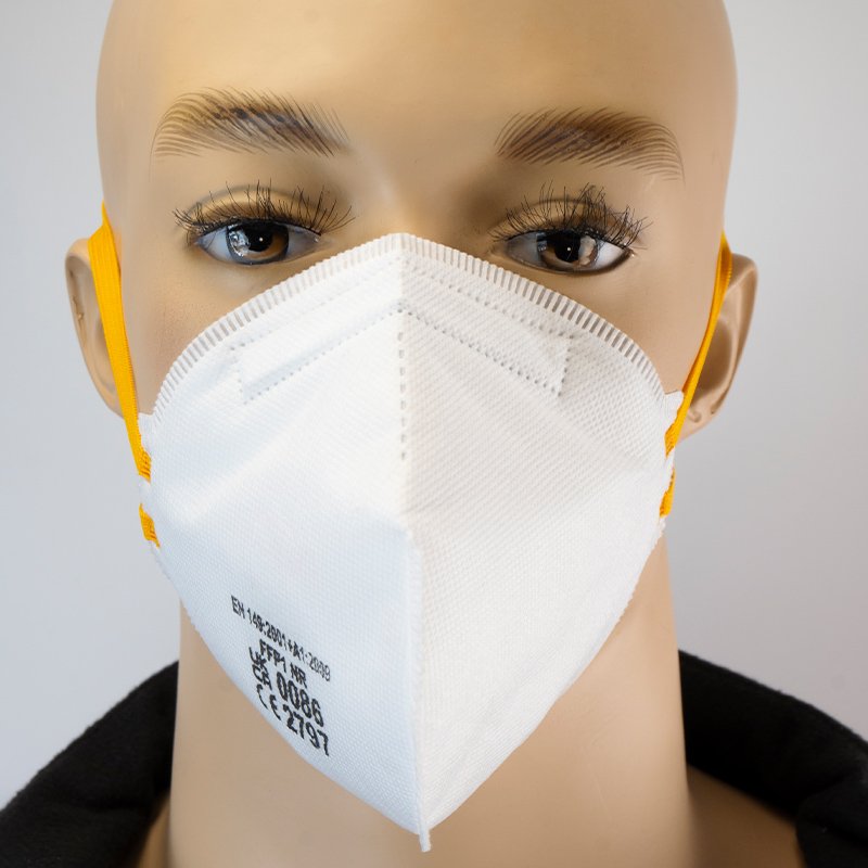 Bormann maschera protezione FFP1 pieghevole antipolvere