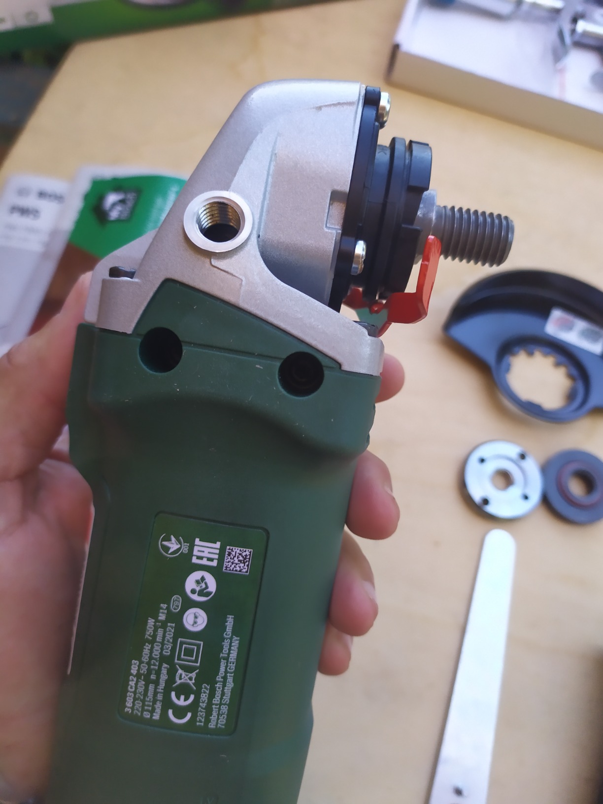 Bosch PWS 750-115 Smerigliatrice 750W Disco 115mm