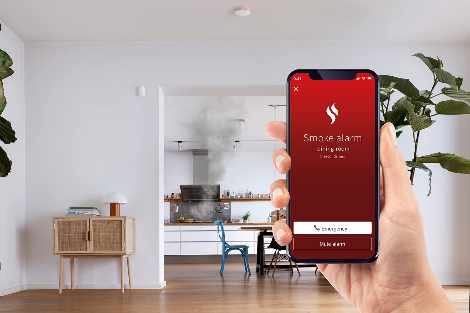 Bosch Smart Home Rilevatore di Fumo II set 3 pezzi con app