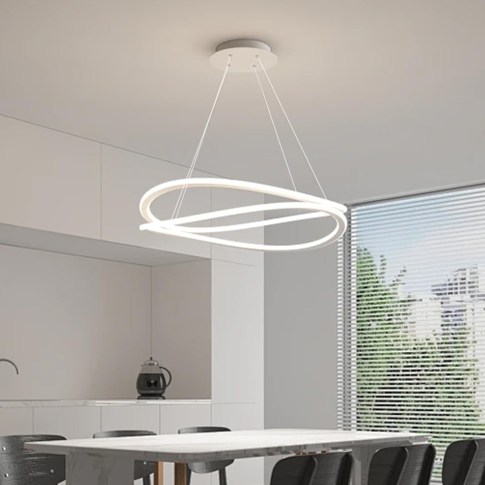 Wzone kit sospensione 1,5 mm x 1 m acciaio inox per LED
