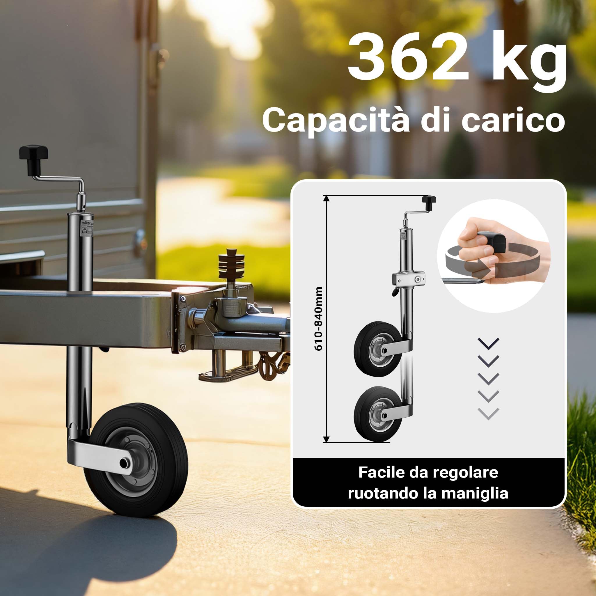 Wiltec Set per Rimorchio 10 Pezzi 362 kg Acciaio