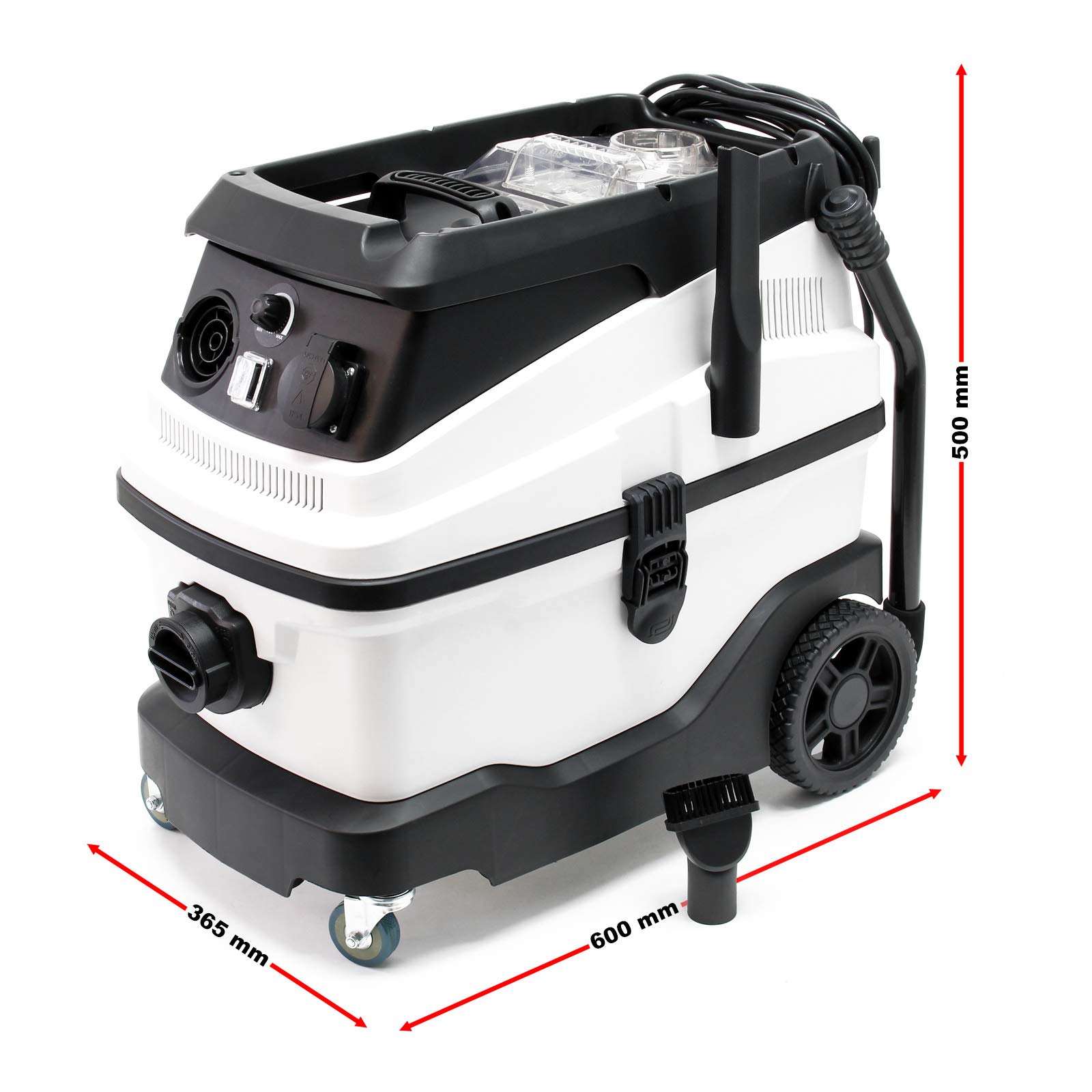 Wiltec Bidone Aspiratutto 1600W 30L Secco Umido Soffiaggio