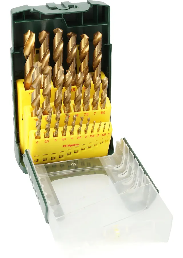 Bosch 2607017154 Set 25 punte metallo HSS-TIN 1-13 mm