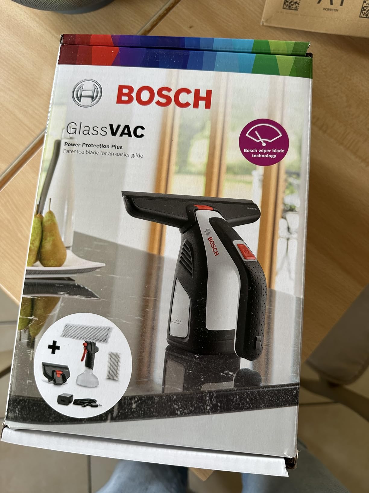 Bosch GlassVAC Premium Set Lavavetri a Batteria 2 Spazzole
