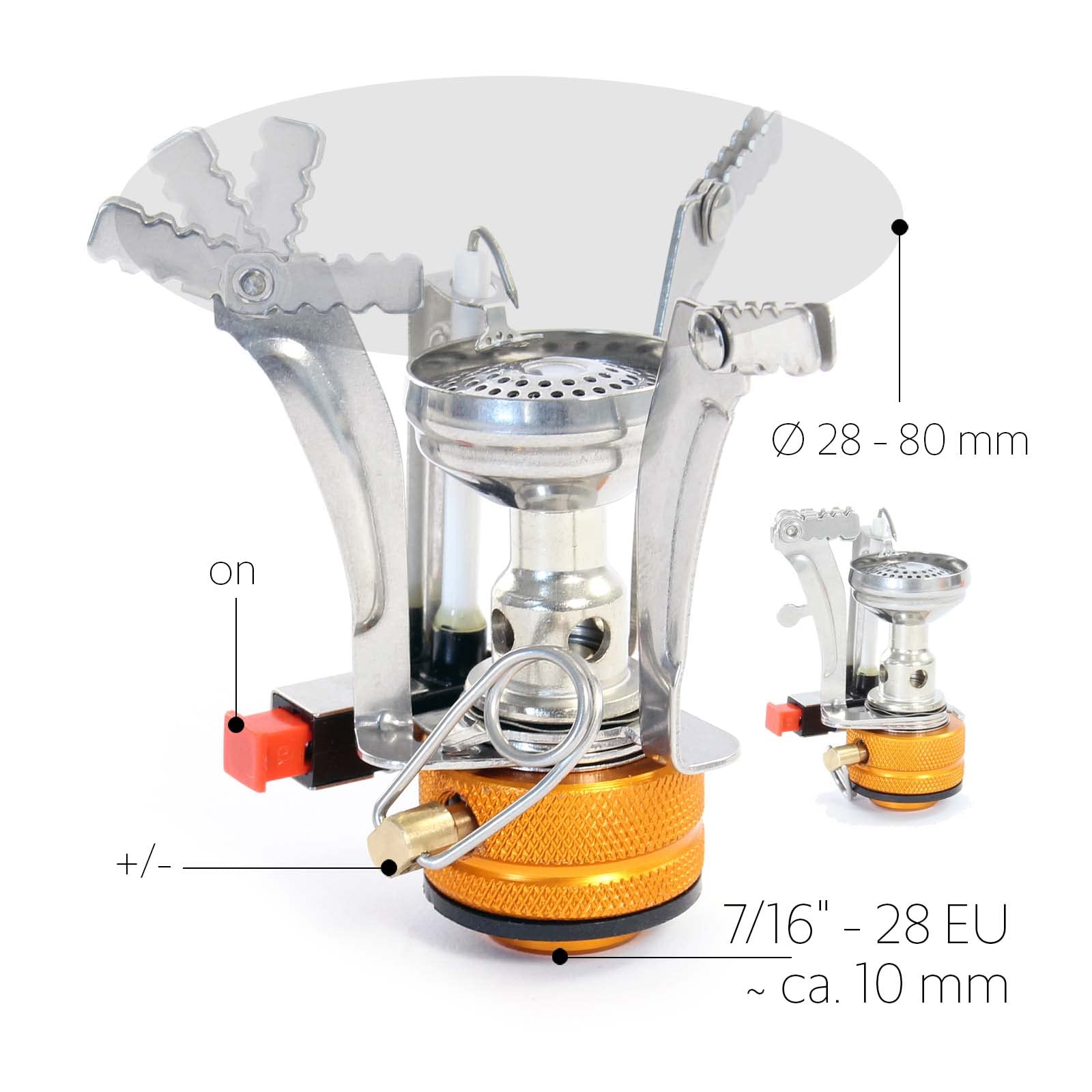 Wiltec Toboli set stoviglie campeggio 6 pz alluminio