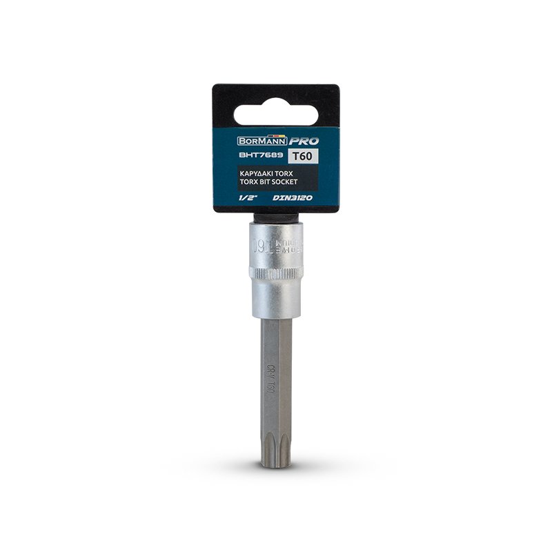 Bormann Bussola Torx T60 1/2" DIN 3120 acciaio