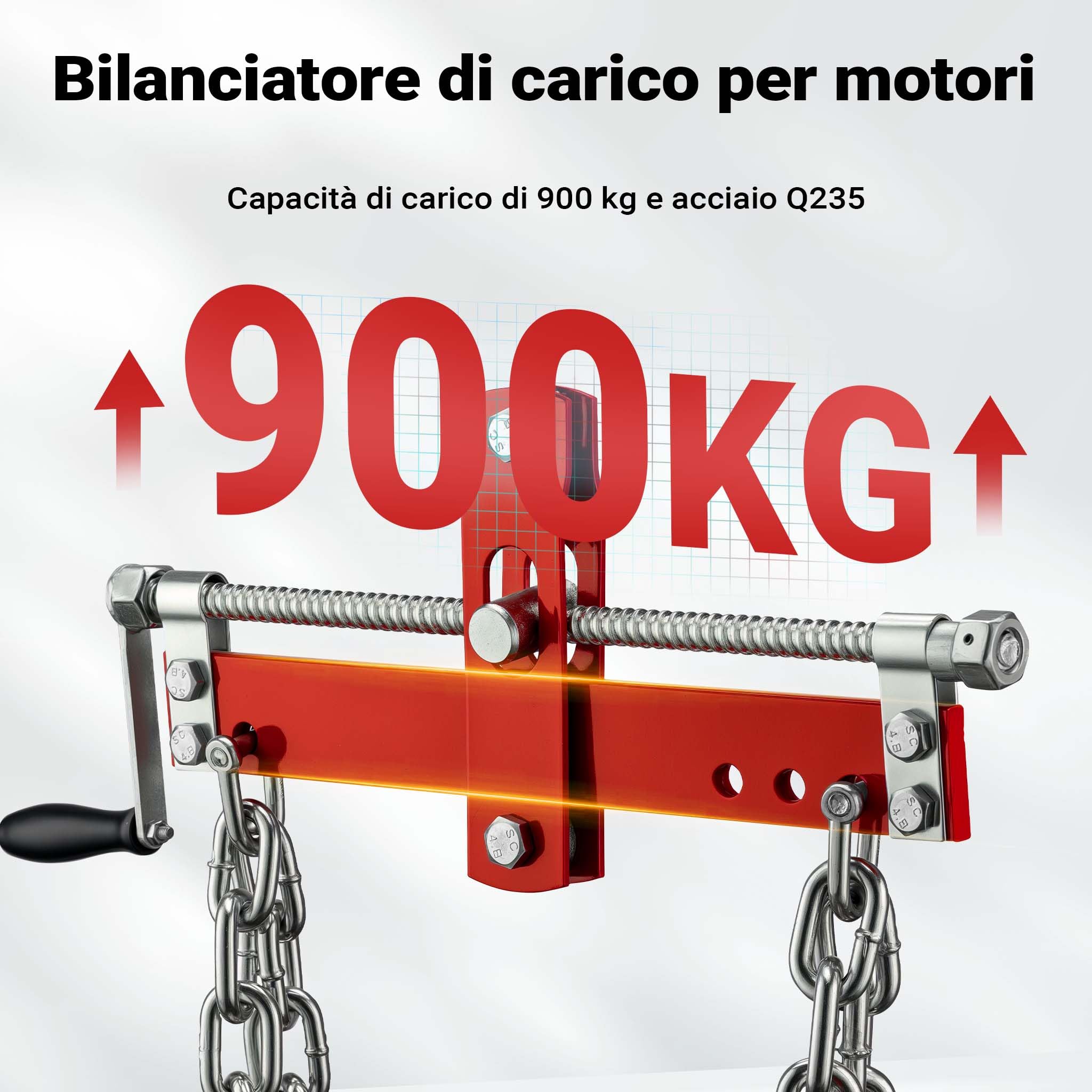 Wiltec Equilibratore 900 kg sollevatore motore gru officina