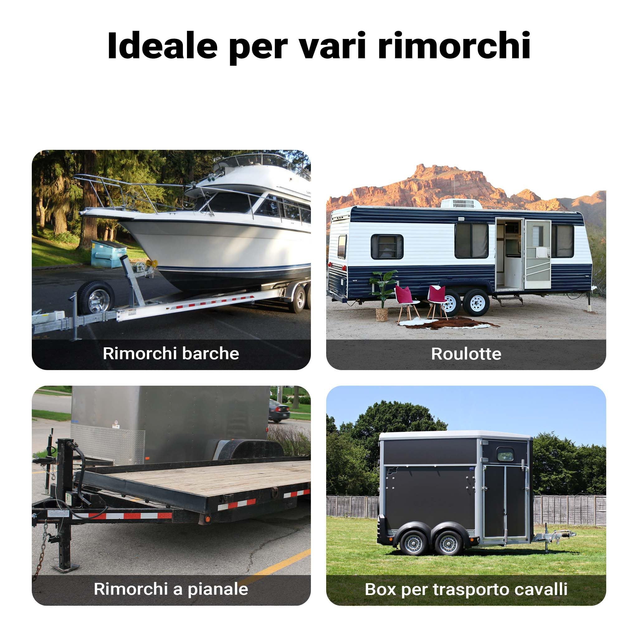 Wiltec Piede Stabilizzatore 900kg Manovella Laterale Girevole