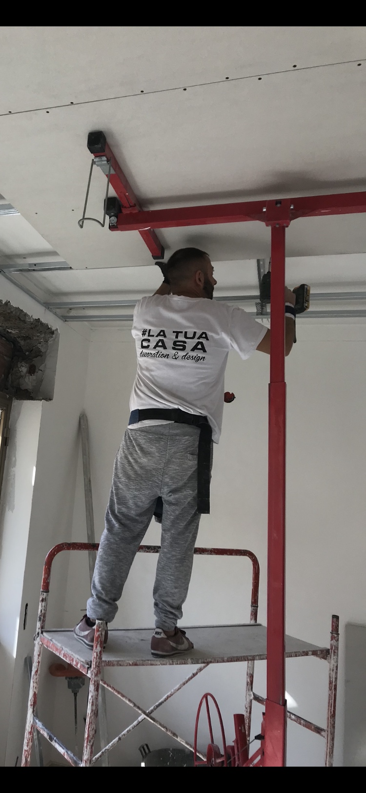 Wiltec XXL alzalastre 68 kg 140-350 cm rosso