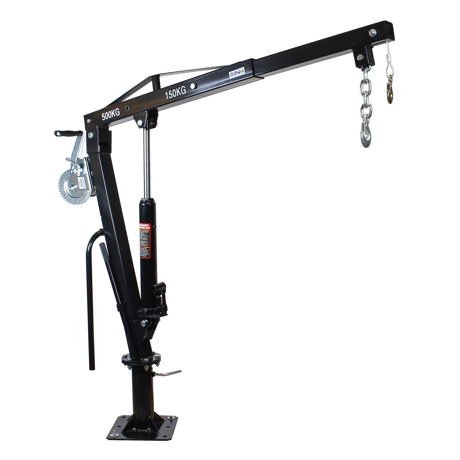 Wiltec Gruetta pick up 500 kg con argano girevole 360°