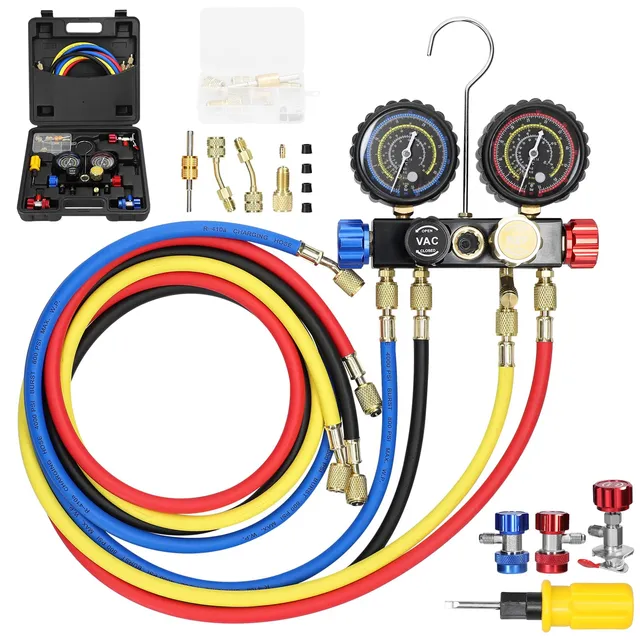 Weytoll Kit Ricarica Aria Condizionata Auto R134a 4 Vie 1,5 m