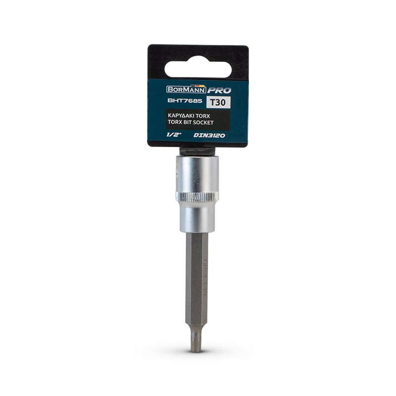 Bormann Bussola con Inserto Torx T30 1/2" DIN 3120