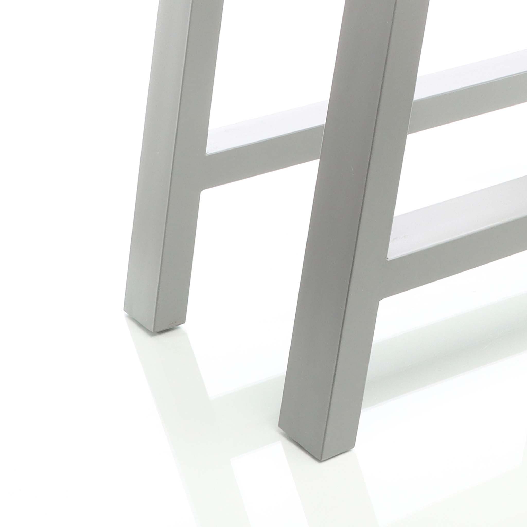 Wiltec gambe tavolo A 70x72 cm set 2 pezzi acciaio grigio