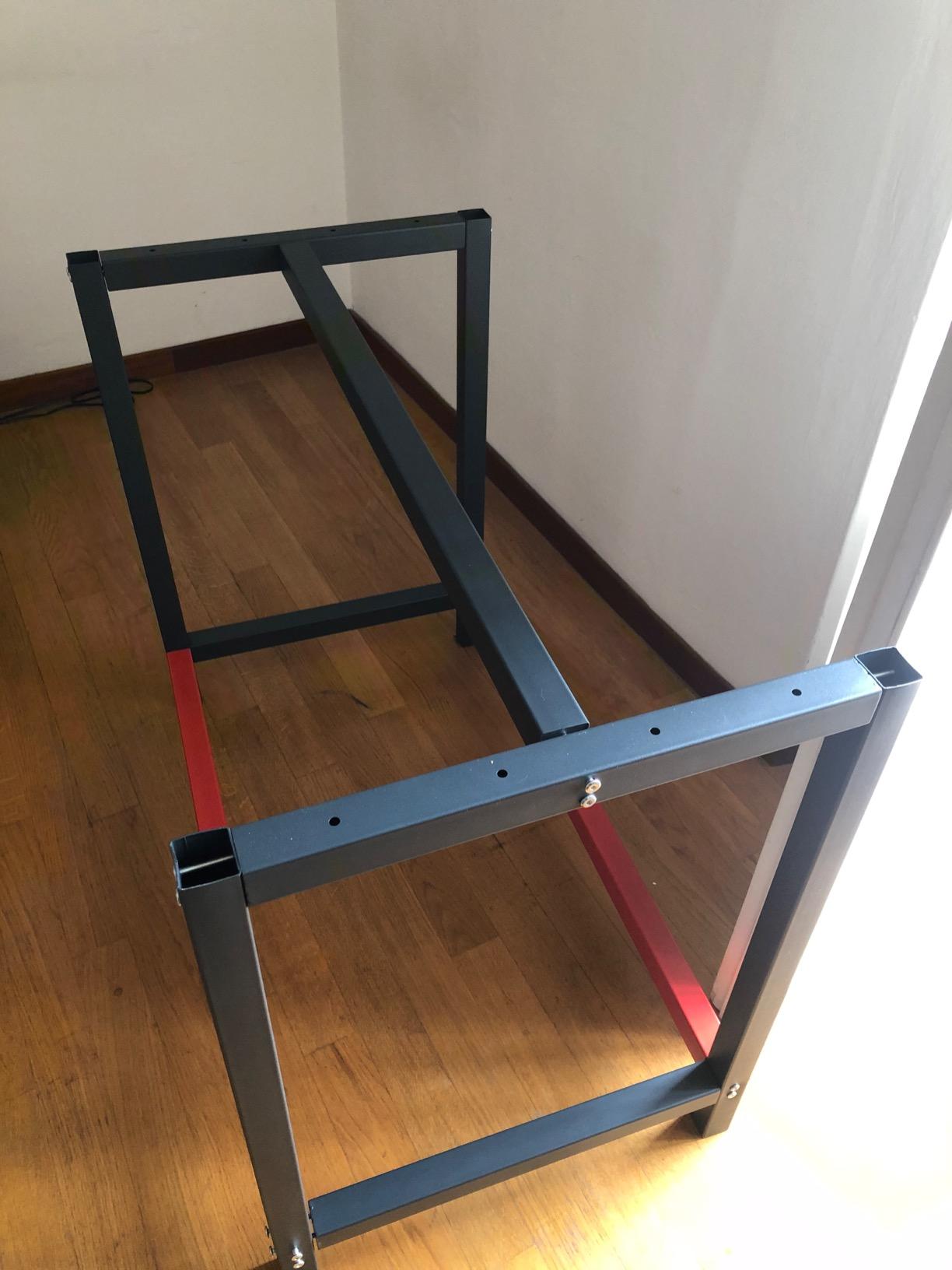 Wiltec Telaio banco lavoro acciaio 125x57x81 cm antracite