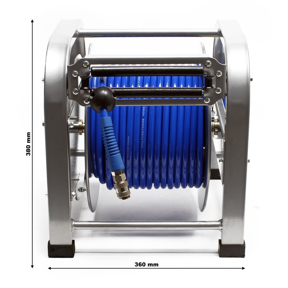 Wiltec Avvolgitubo Automatico 30 m tubo aria 12 bar