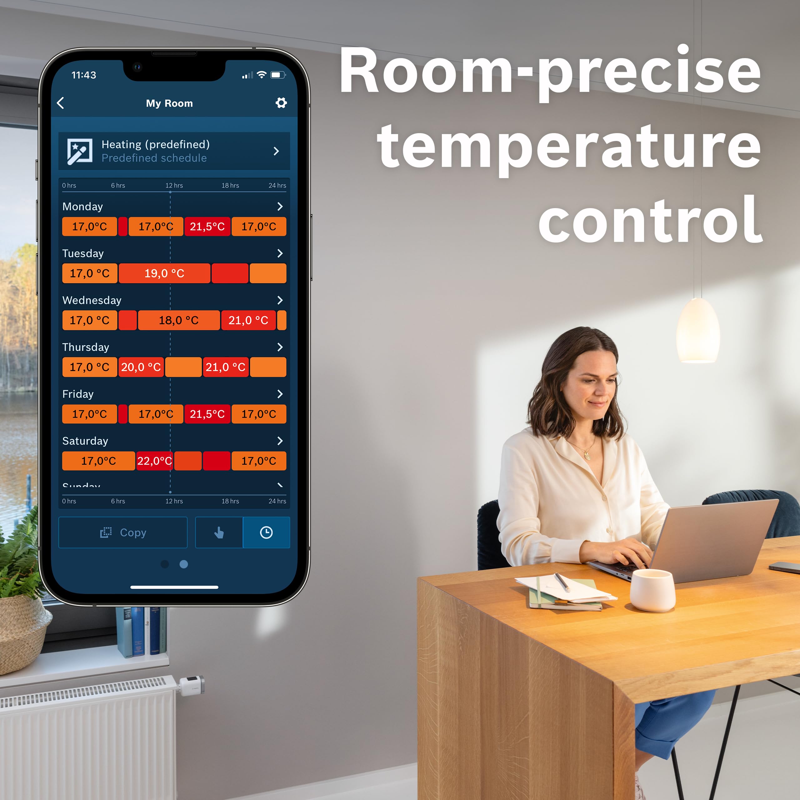 Bosch Termostato Radiatore II [+M] intelligente set 3 pezzi