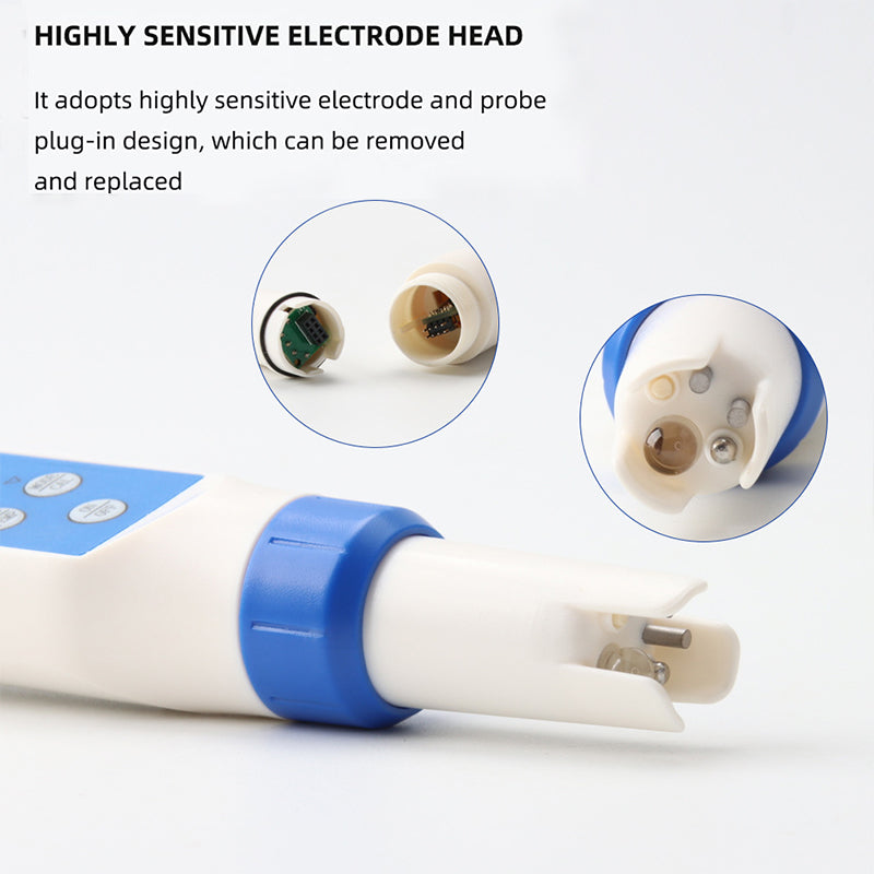 Tilswall Tester Acqua 5 in 1 Misuratore pH Bluetooth Digitale