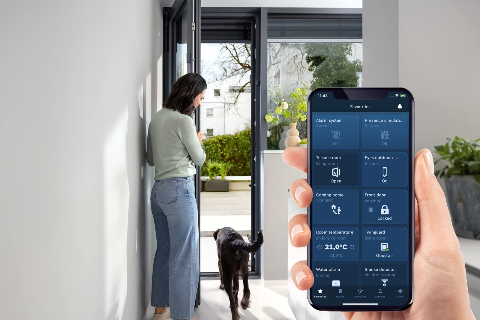 Bosch Smart Home II sensore porta finestra antracite