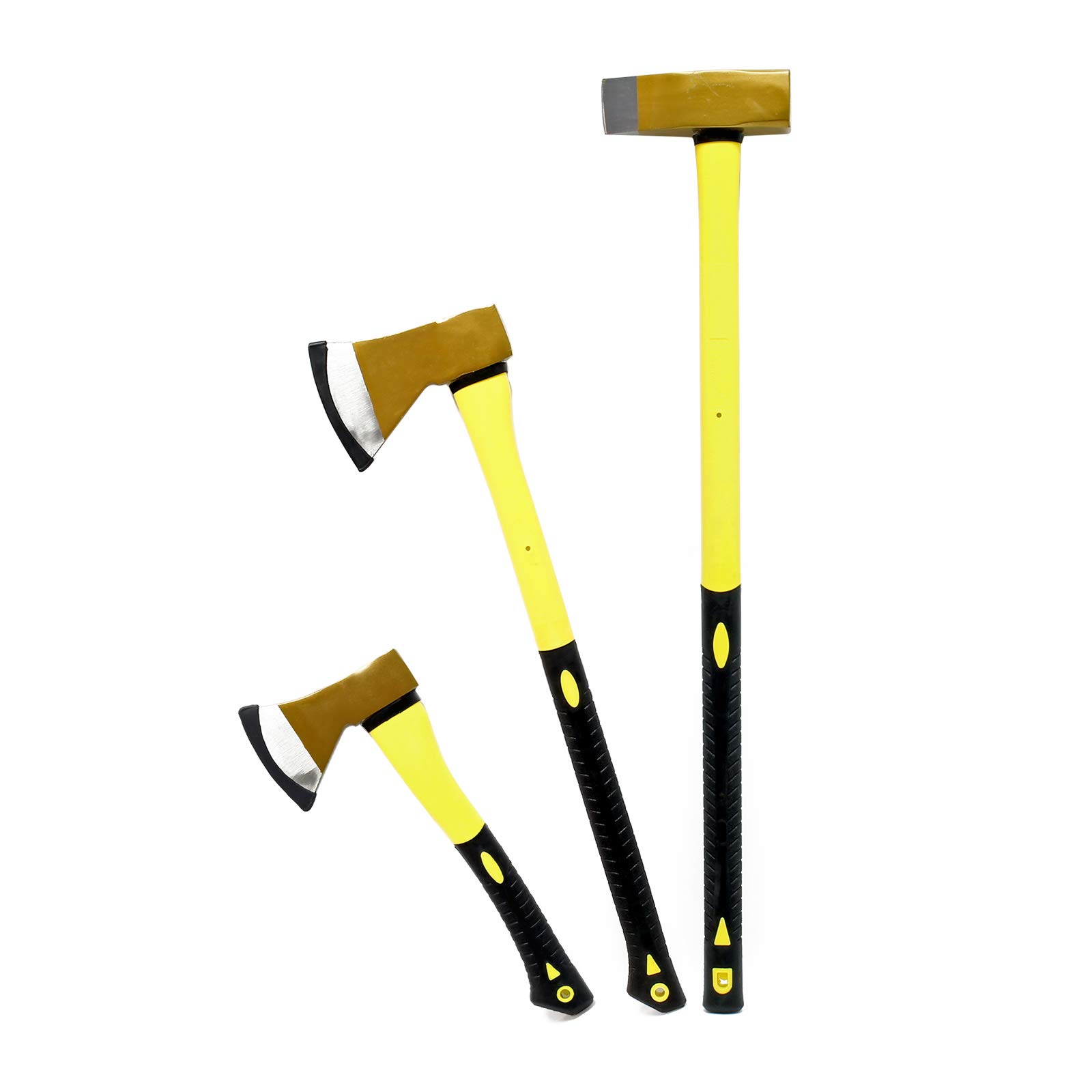 Wiltec Set 3 mazze spaccalegna acciaio carbonio 3 pezzi
