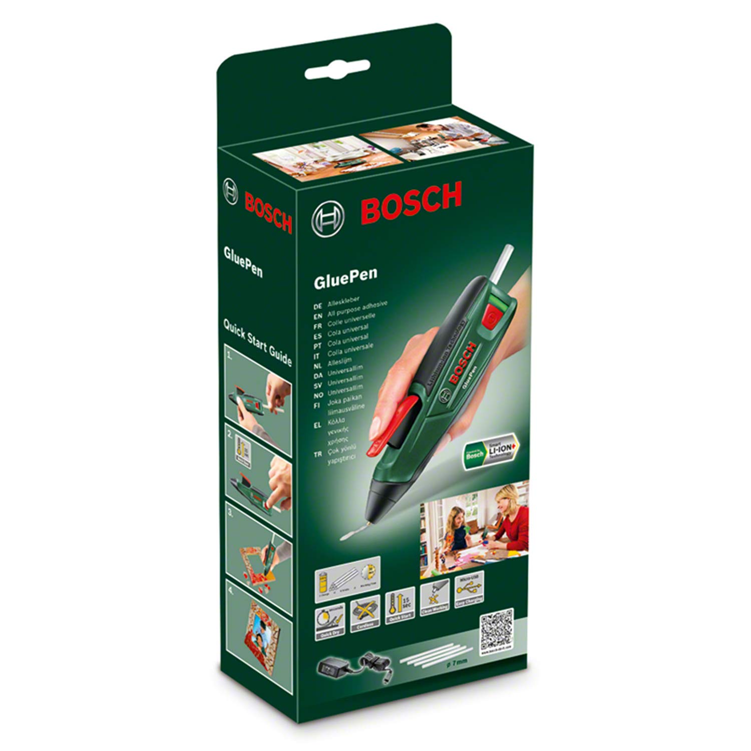 Bosch GluePen 06032A2000 Pistola Colla 3.6V +4 Stick Ultra
