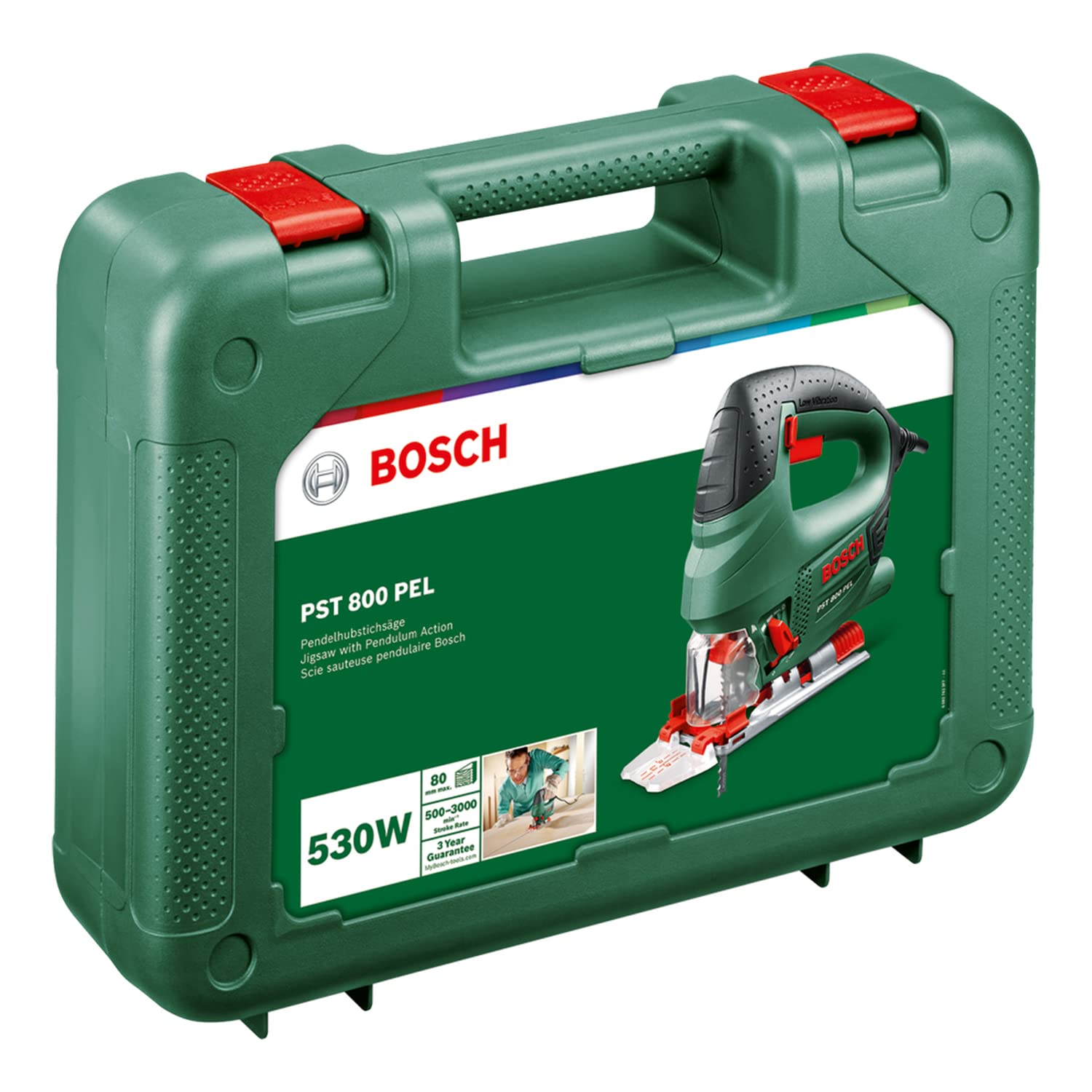 Bosch PST 800 PEL seghetto alternativo 530W taglio 80 mm