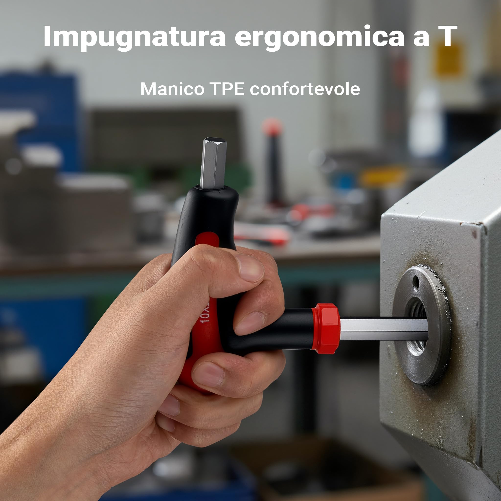 Wiltec Set Chiavi a Brugola a T 11 Pezzi Acciaio Cr-V