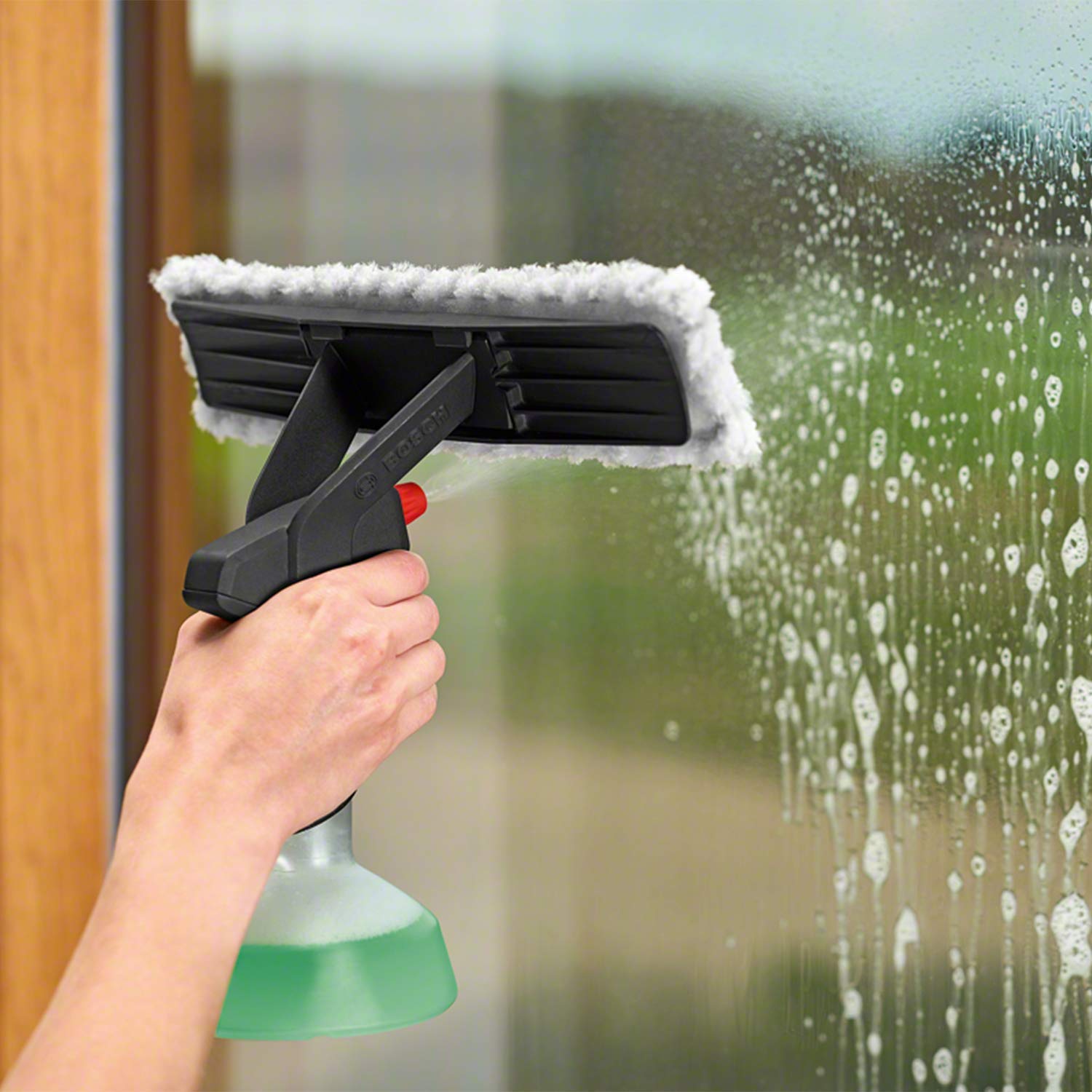 Bosch GlassVAC Premium Set Lavavetri a Batteria 2 Spazzole