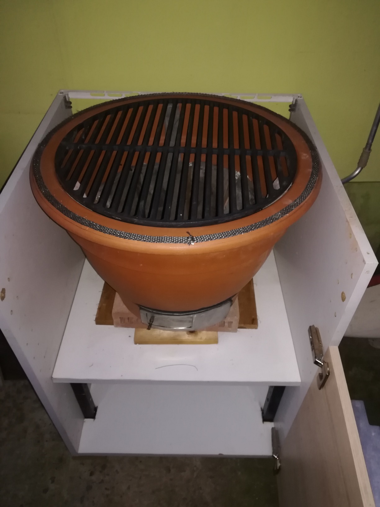 Wiltec Griglia Barbecue Ghisa Rotonda 54,5 cm Smaltata