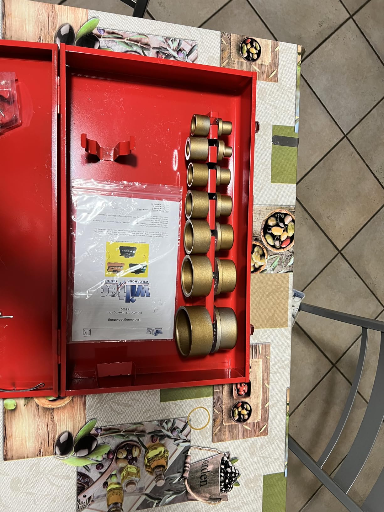 Wiltec Polifusore saldatubi 2000W fino 300°C con matrici