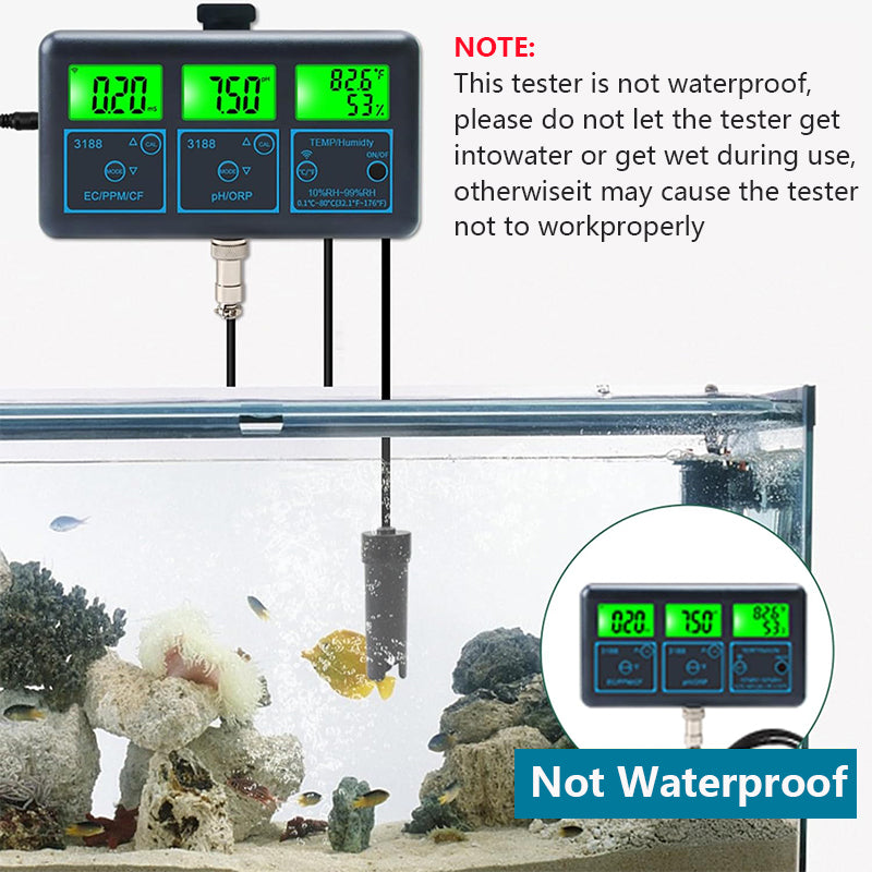 Tilswall Tester Acqua WiFi 7-in-1 Analizzatore Multi-Parametro