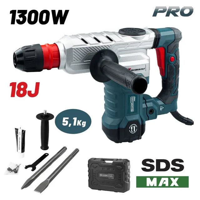 Bormann Pro Martello Demolitore SDS-Max 1300W 18J